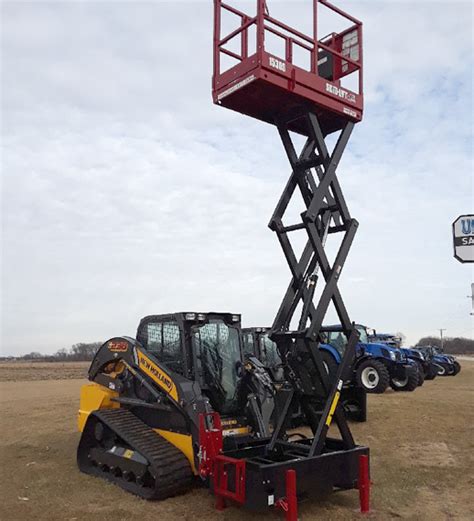 high lift skid steer|skid steer scissor lift attachment.